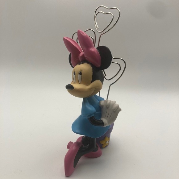 Disney Other - Vintage Disney Minnie Mouse 3 Photo Holder 6.5 inch‎ Resin Wire Classic